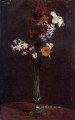 Narcisos, jacintos y capuchinas, pintor de flores Henri Fantin Latour